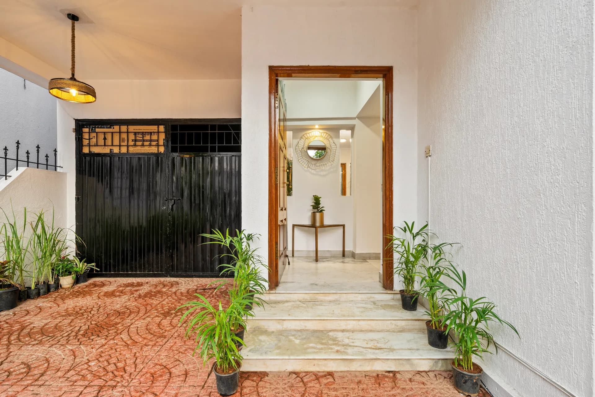Entrance and Parking 5 at Palm Paradise, Bengaluru
