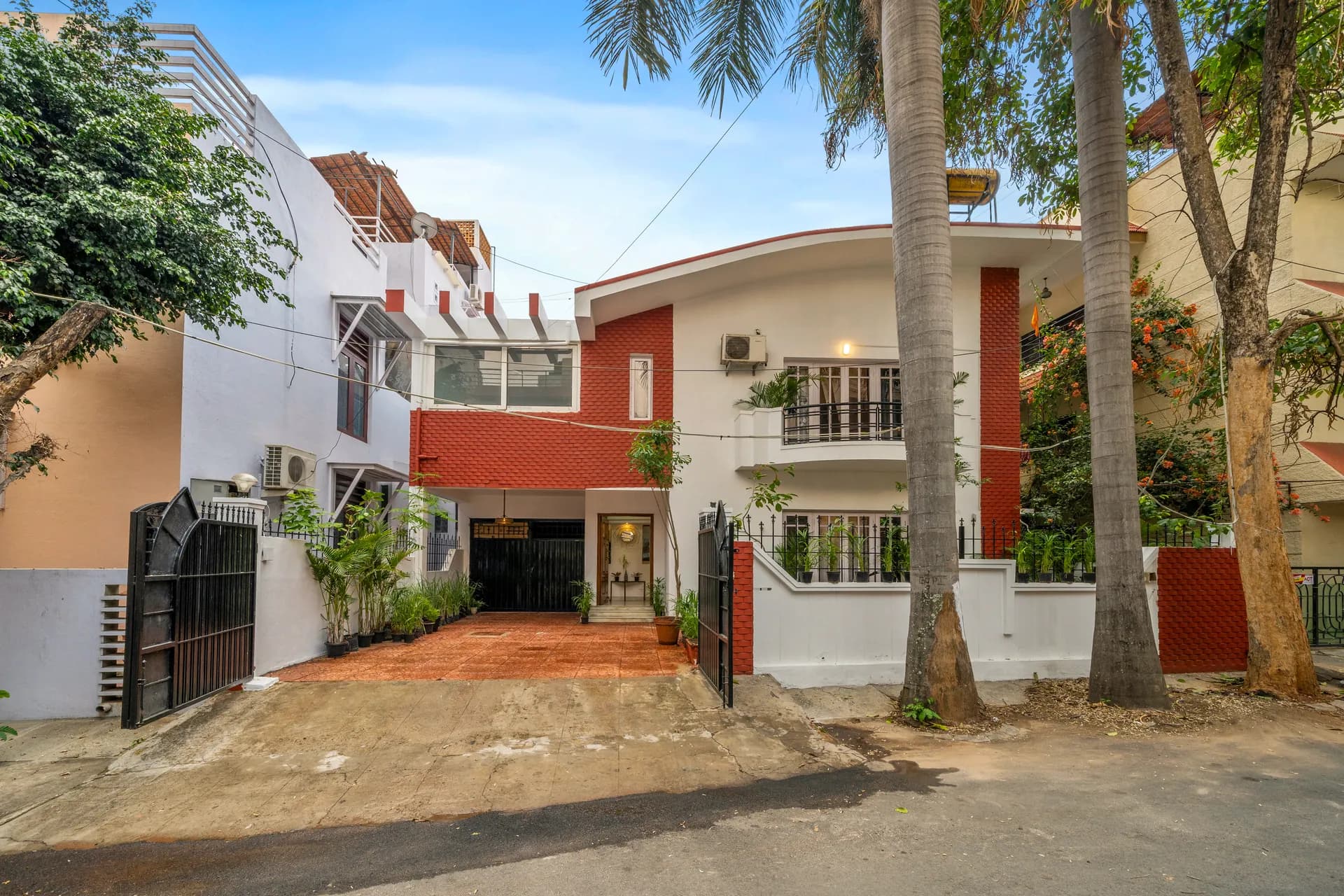 Entrance and Parking 1 at Palm Paradise, Bengaluru