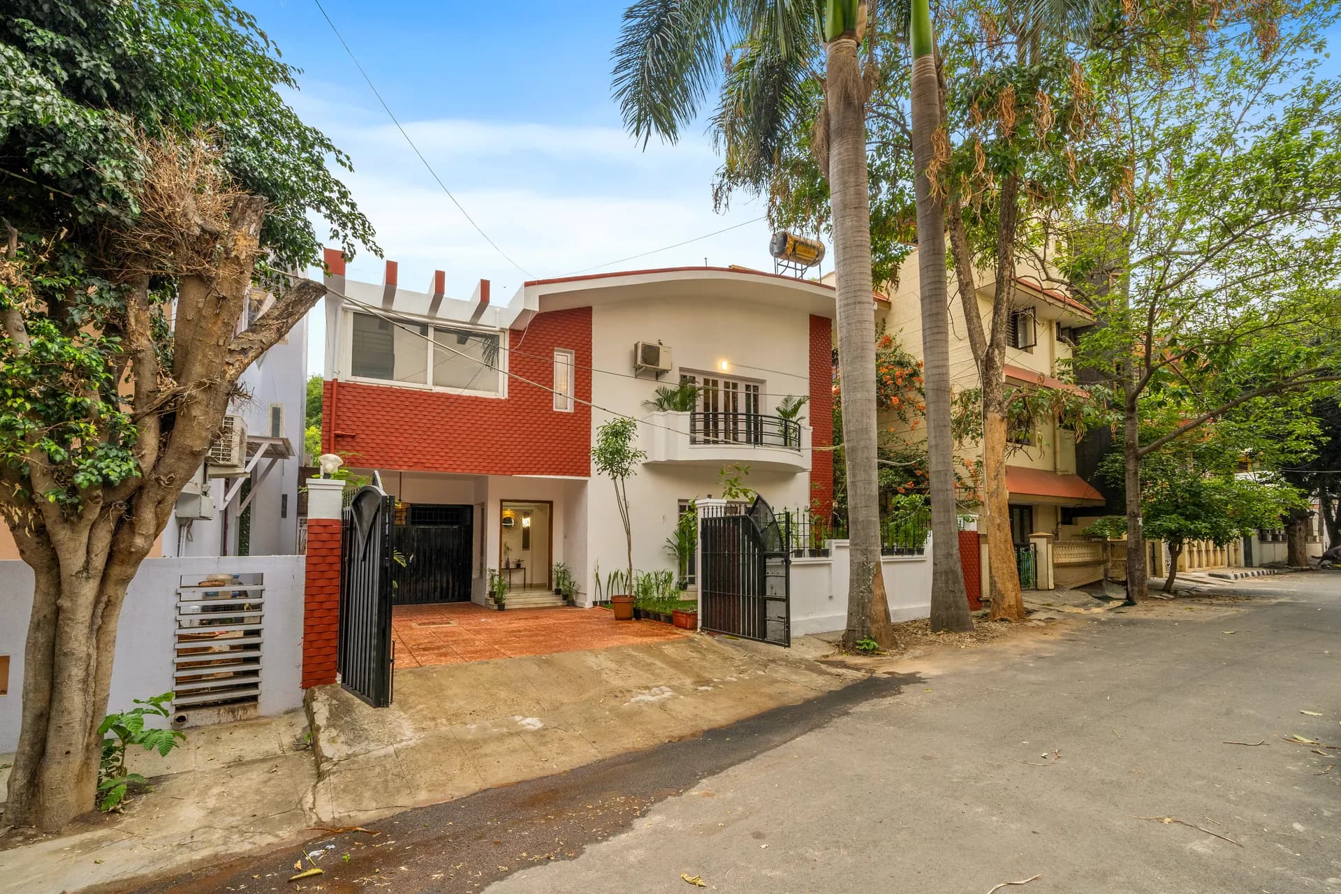 Entrance and Parking 2 at Palm Paradise, Bengaluru