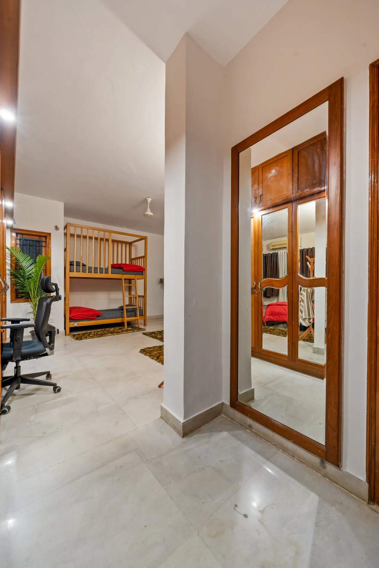 First Bedroom 7 at Palm Paradise, Bengaluru