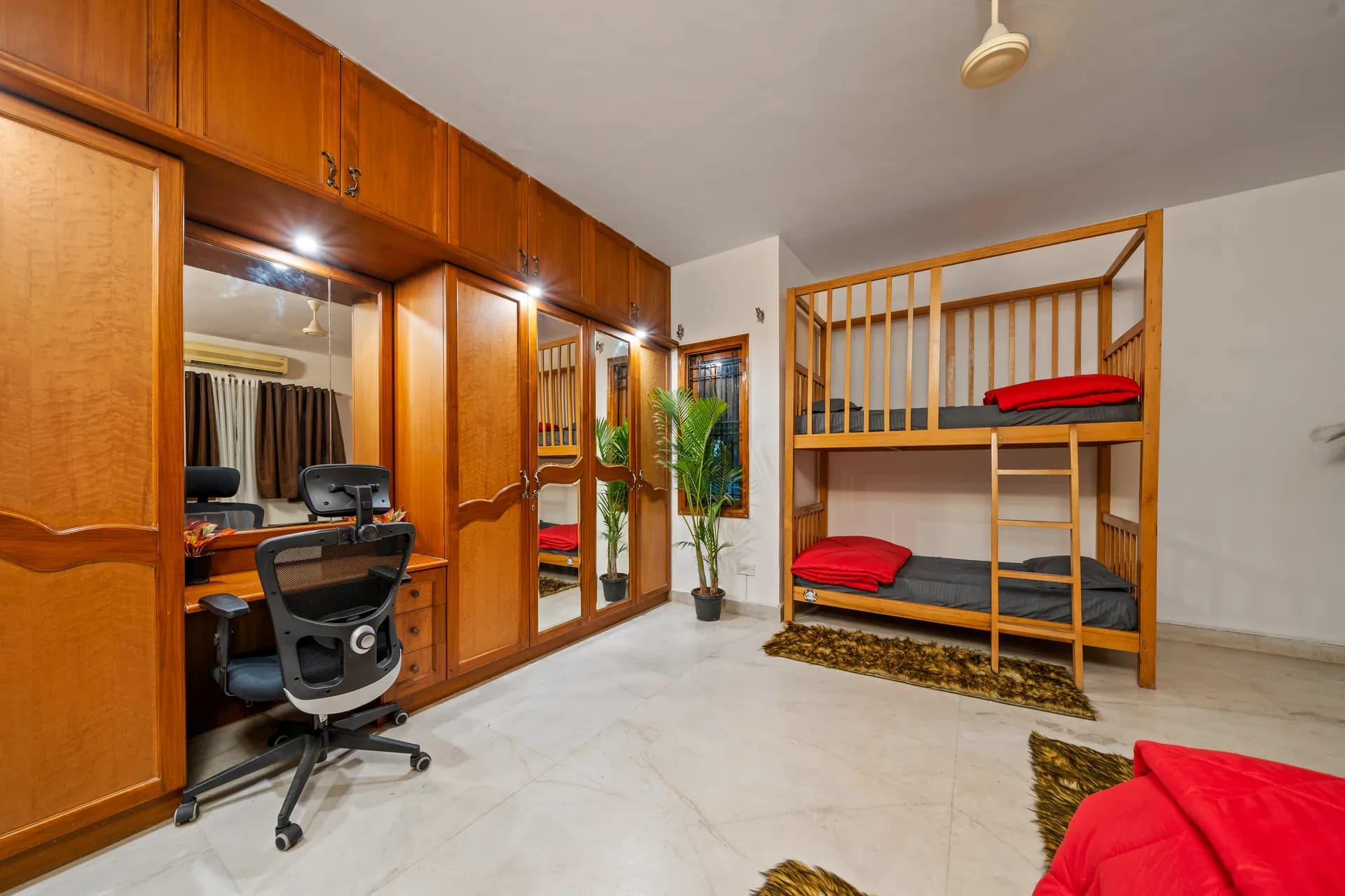 First Bedroom 3 at Palm Paradise, Bengaluru