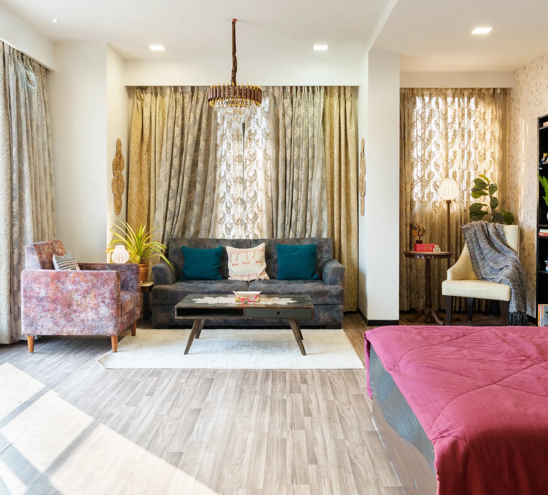 First Bedroom 3 at Hilltop Hideaway, Mumbai