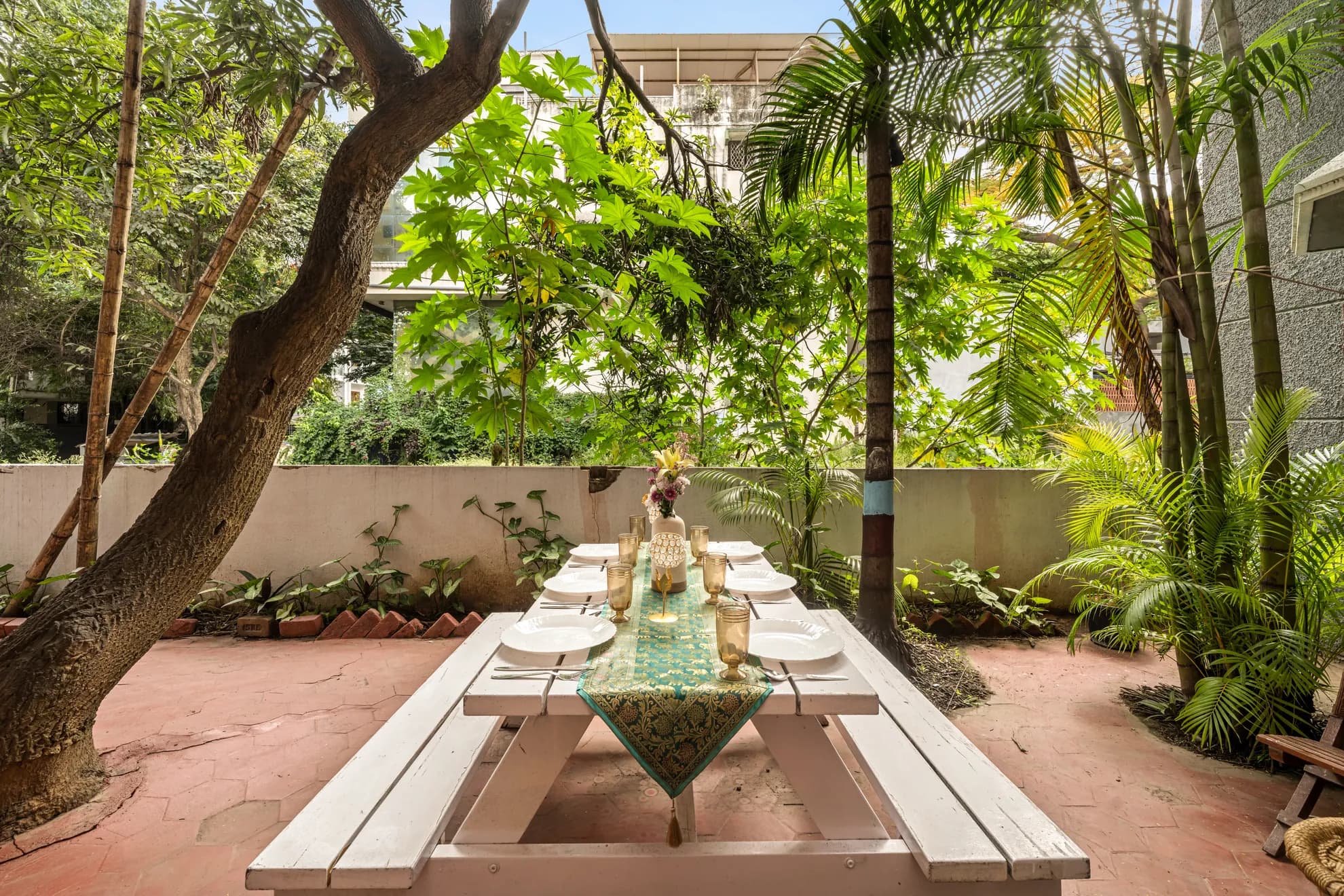 Outdoor Patio 3 at Heritage Haven, Bengaluru