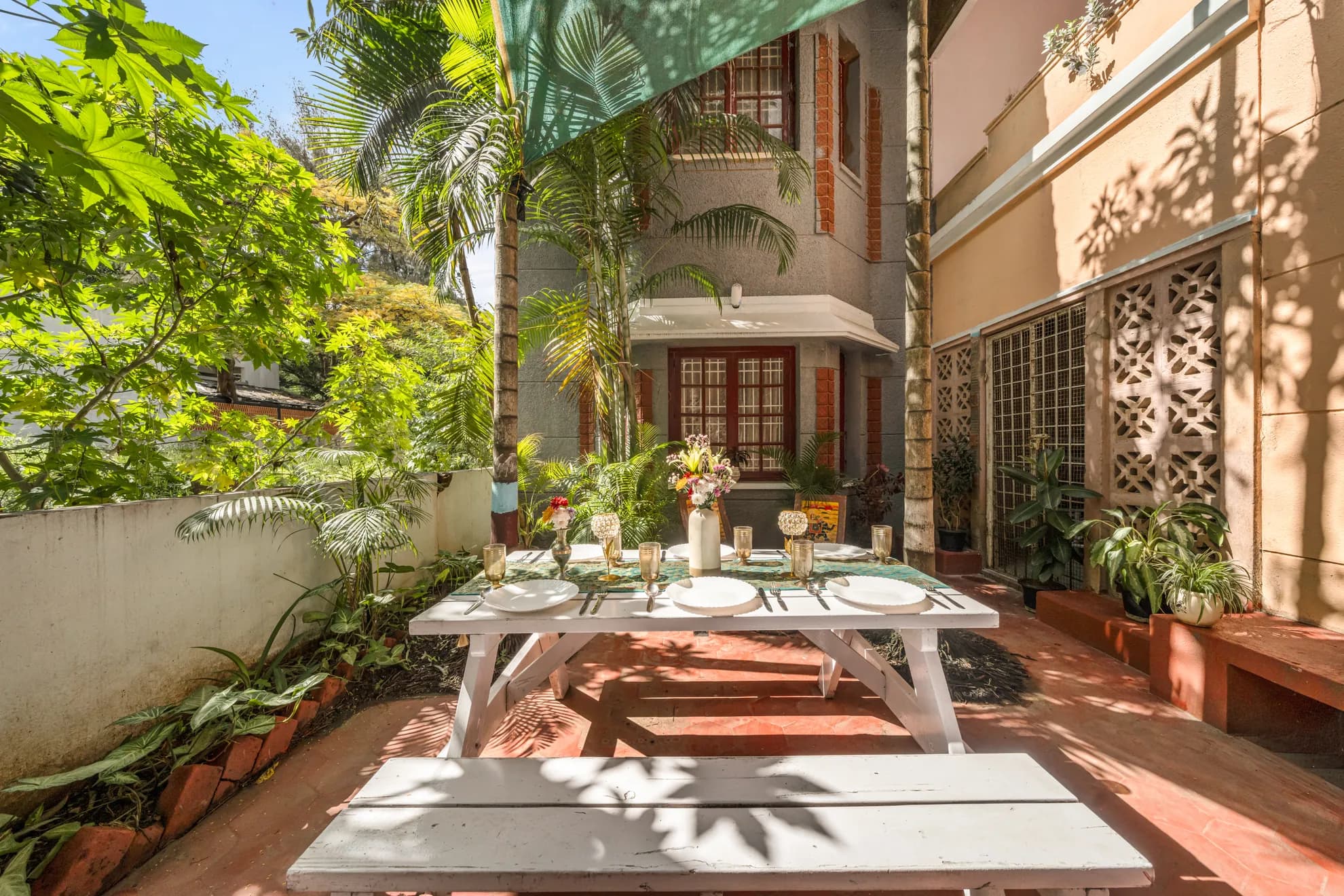 Outdoor Patio 1 at Heritage Haven, Bengaluru