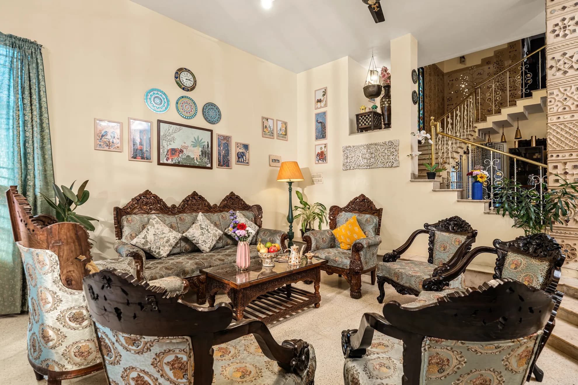 Living Area 1 at Heritage Haven, Bengaluru