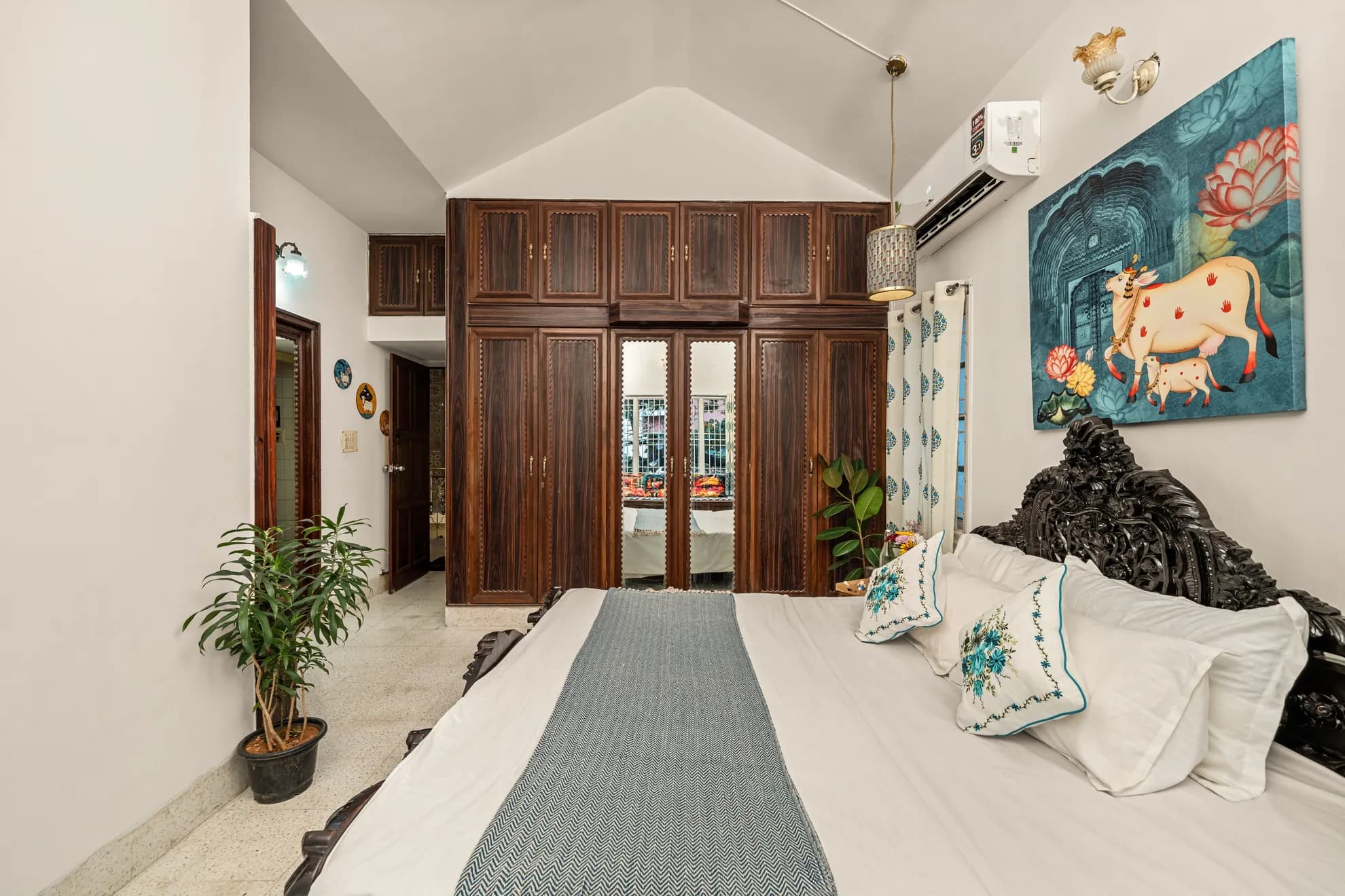 First Bedroom 5 at Heritage Haven, Bengaluru