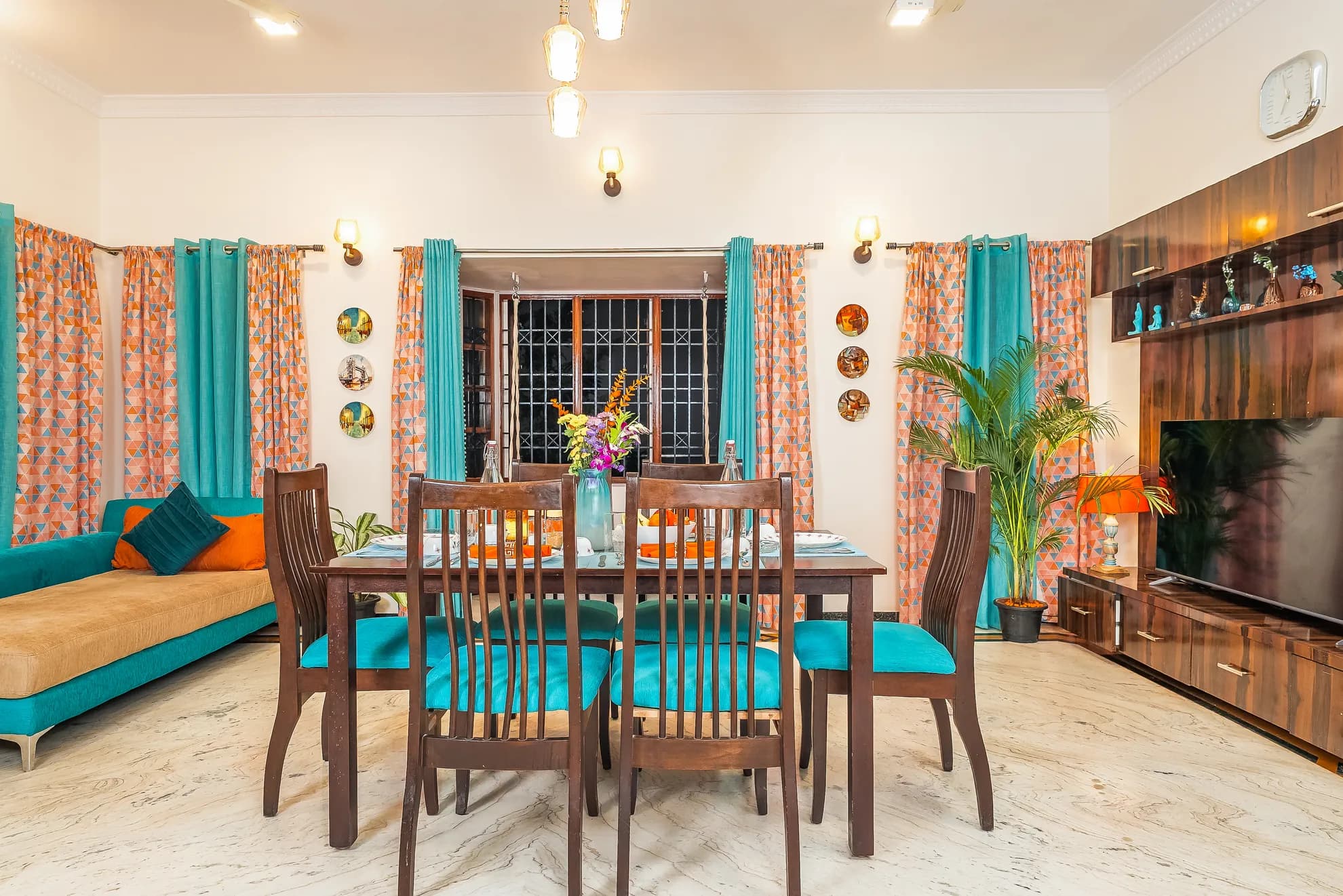 Dining Area 1 at Vanta Grove, Bengaluru