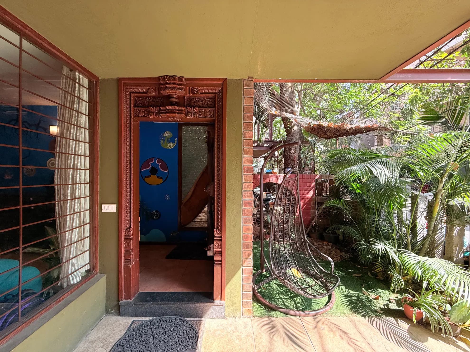 Entrance and Parking 4 at Jugglers Rest, Bengaluru