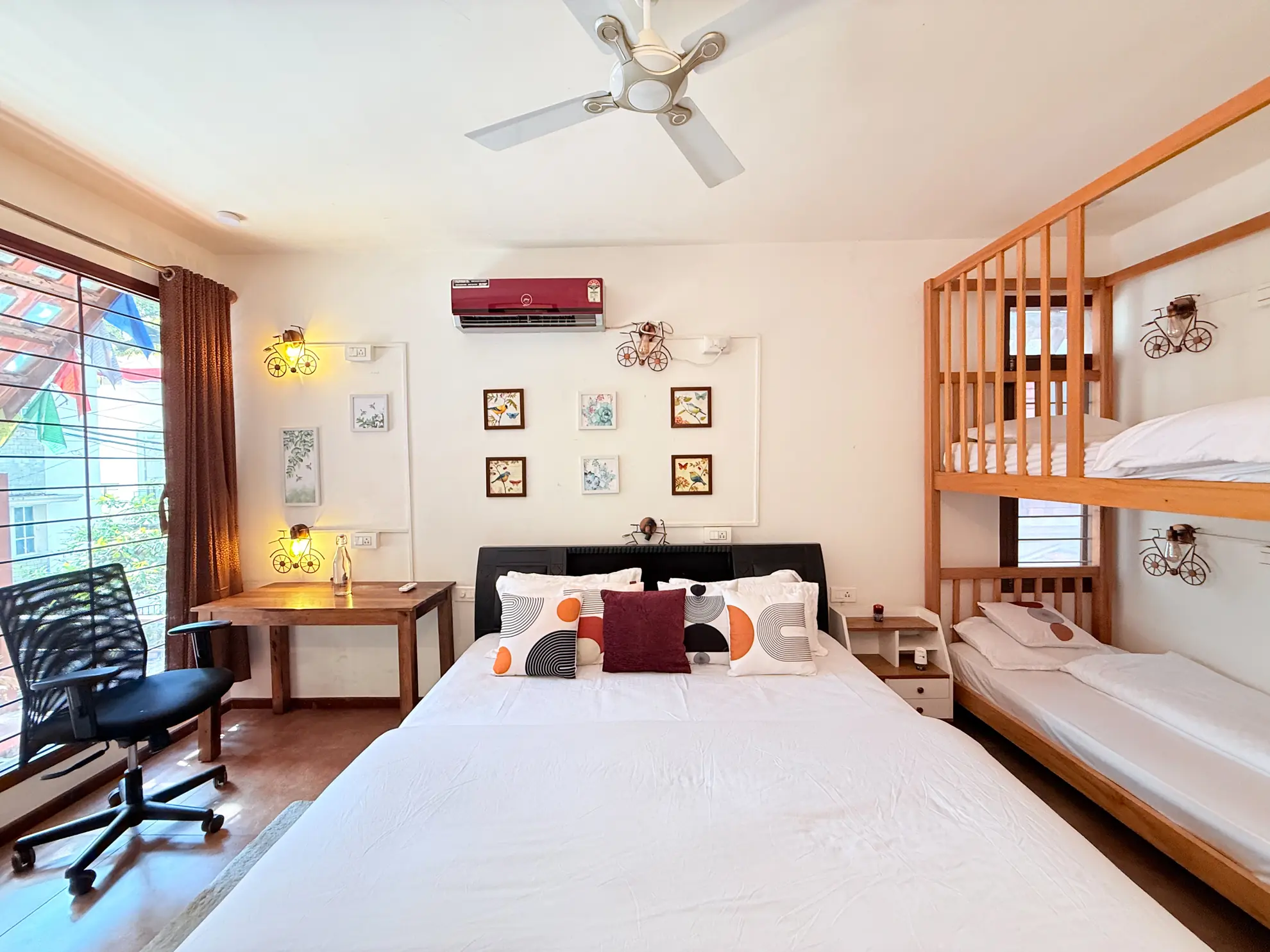 First Bedroom 3 at Jugglers Rest, Bengaluru