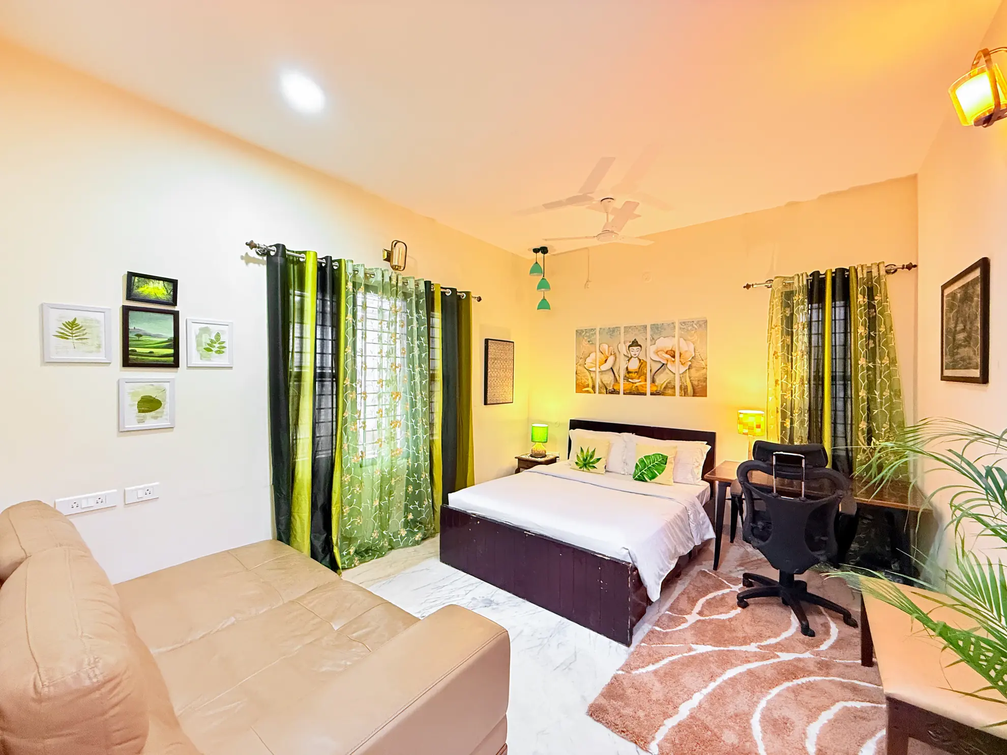 Second Bedroom 1 at Lagoon Luxe, Bengaluru