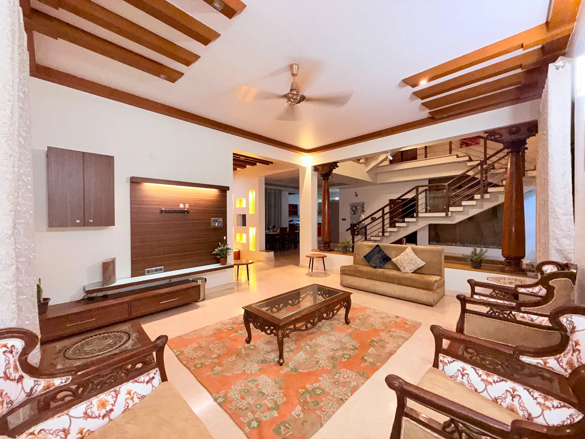 Living Area 1 at Terra Nest, Bengaluru
